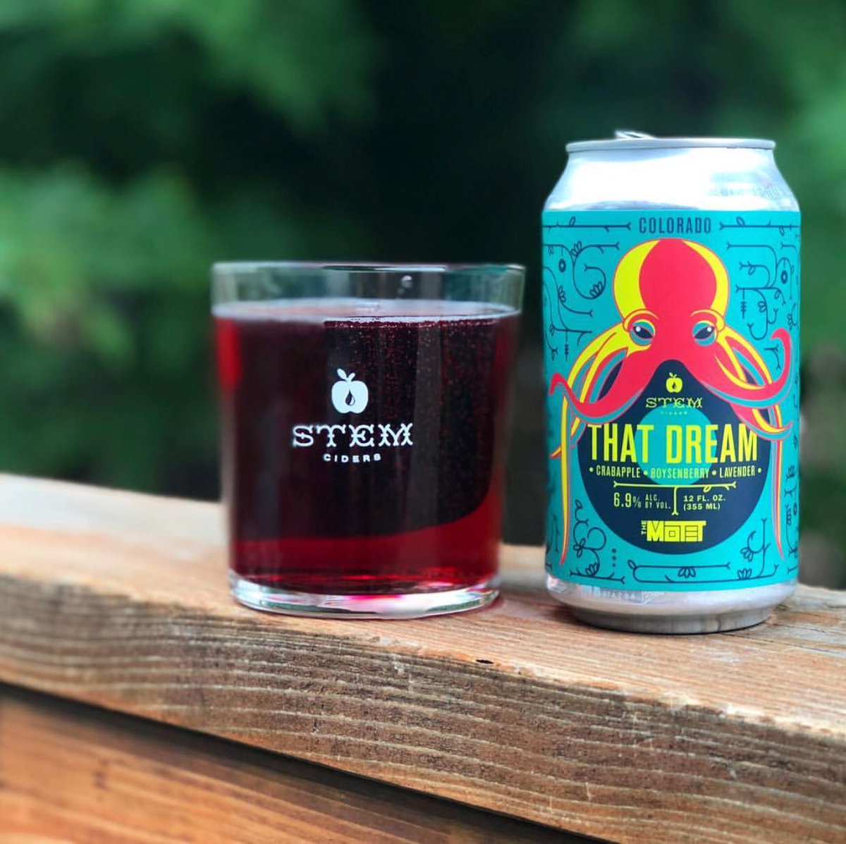 matter623185's tweet photo. Check out the cans we designed for THAT DREAM, a new collaboration cider from @StemCiders and #TheMotet made with Colorado crabapple, boysenberry, and lavender. Who's going to the release party tonight? #MATTERdesign #stemciders #acreage #thisiscider #design #denver https://t.co/sLaJlXxH1q