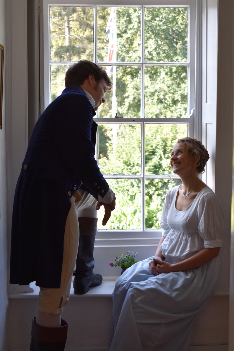 We were delighted to host Anne Elliot &amp; Captain Wentworth when they popped in yesterday.  #Persuasion opens <a href="/TRwinchester/">Theatre Royal Winchester</a> on Monday! <a href="/Theatre_6/">Theatre6</a> #JaneAusten