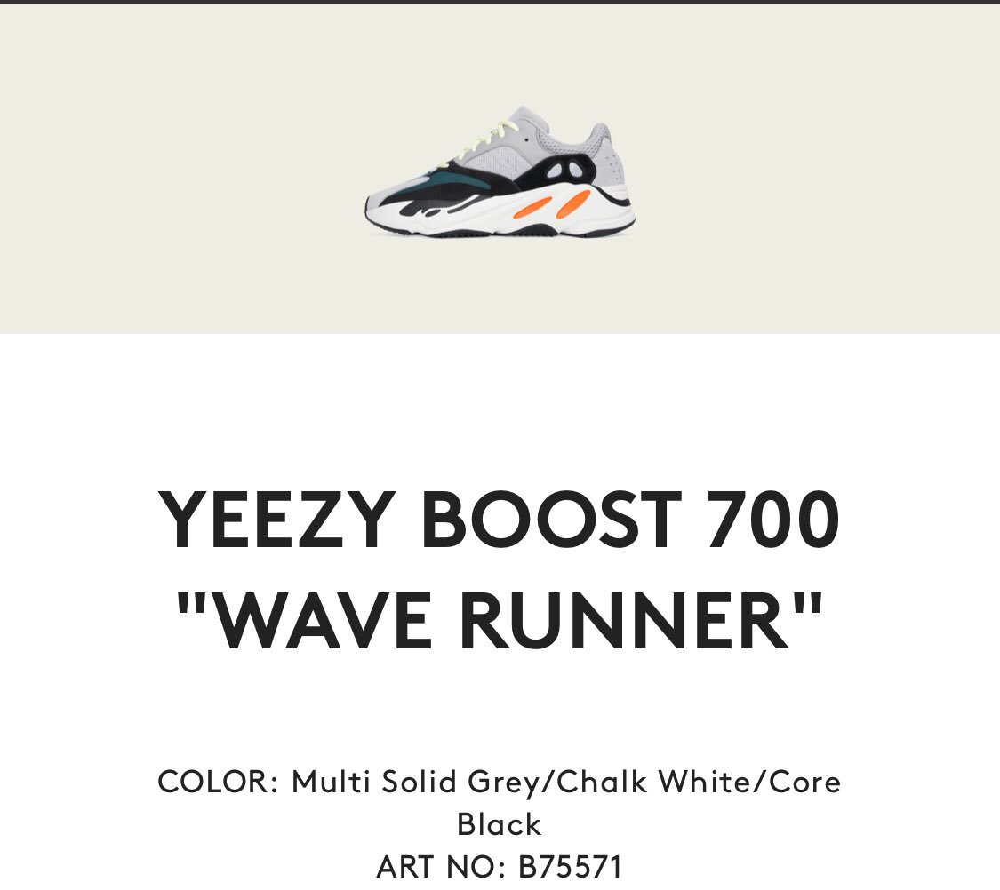 yeezy wave runner raffle