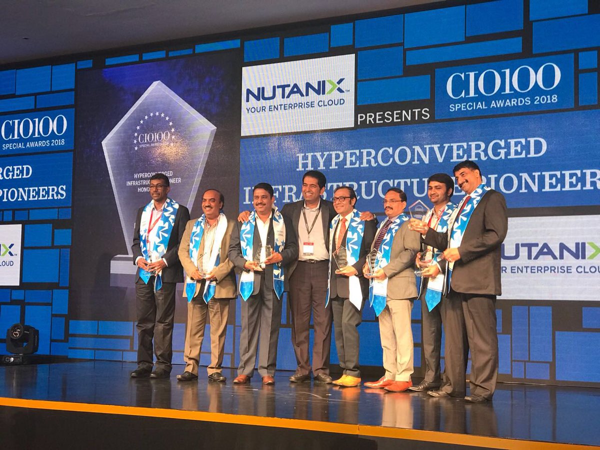 Naresh Purohit (@nareshpurohit01) on Twitter photo CIO’s 100 special awards in HCI category, We are not only technology partner to them, we are their success partner. Kudos to all CIO’s for choosing HCI leader “Nutanix“
<a href="/CIO100Awards/">CIO100 Annual Awards</a> CIO’s 100 special awards in HCI category, We are not only technology partner to them, we are their success partner. Kudos to all CIO’s for choosing HCI leader “Nutanix“
<a href="/CIO100Awards/">CIO100 Annual Awards</a>