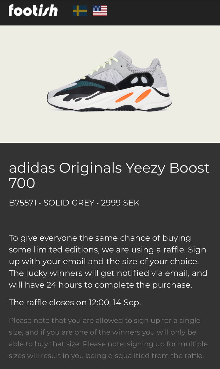 yeezy boost 700 wave runner raffle