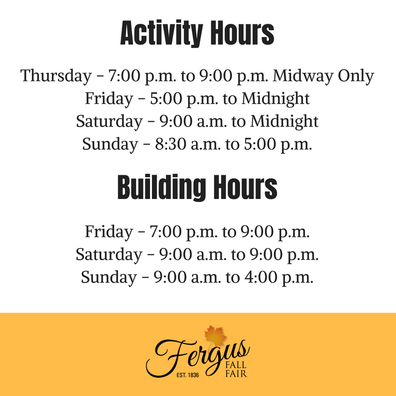 fergusfallfair's tweet photo. Everything you need to know about the #FergusFallFair is here! Questions? Tweet us, Facebook us or send an email to info@fergusfallfair.ca. #guelph #fallfair #elorafergus https://t.co/FVJSk0qVkz