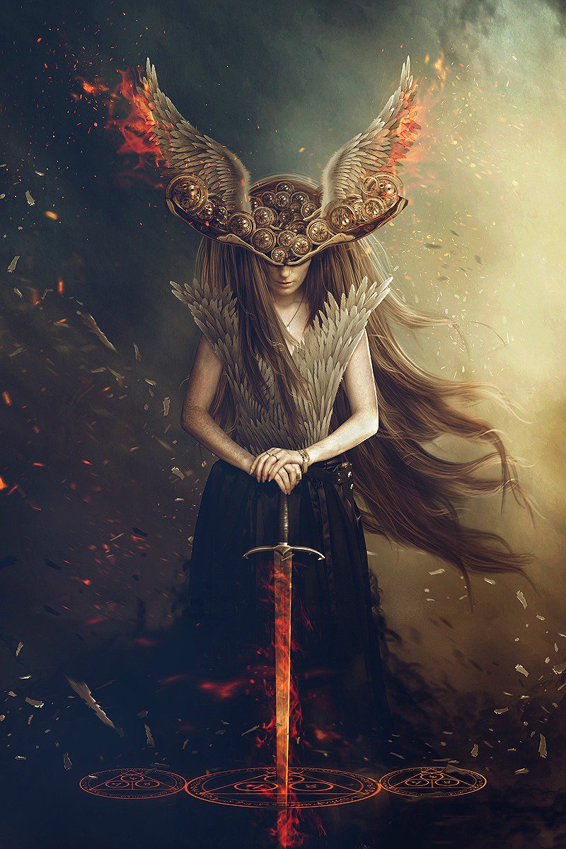 Aquastor1's tweet photo. "I will create AND destroy, as is my right. You who fear vengeance will taste my wrath under the Darkened Moon." - a Courtesan #HolyWhore #ScarletWoman #Valkyrie https://t.co/wKIoB8AQY7