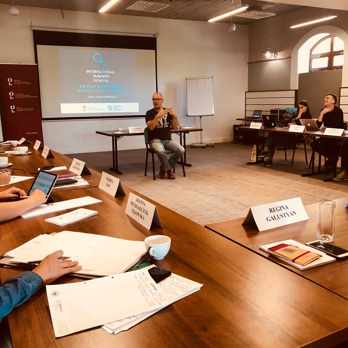MieroszewskiPL's tweet photo. What is a nation? Real, constructed, created? Professor Georgiy Kassianov deals with the difficult definitions.
#law #memory #history #summerschool with #cprdip and #fwpn https://t.co/teZ0U6AkEE