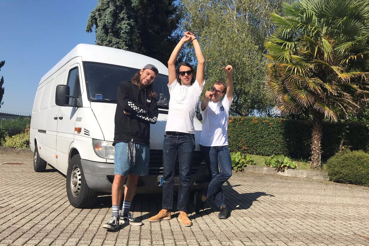 Heeeeeere we go...The Paris Gang is taking off to Ville Lumière for <a href="/ParisDesignWeek/">Paris Design Week</a> !
 <a href="/StefanoAschieri/">Stefano Aschieri</a>  <a href="/AndreaAschieri/">Andrea Aschieri</a>  <a href="/dariopozzi/">Dario Pozzi</a> with the badass wagon...You can discover what they have in the trunk starting tomorrow at <a href="/MaisonObjet/">MAISON&OBJET</a> Au revoir... 🖖😉#Woodd #PDW18