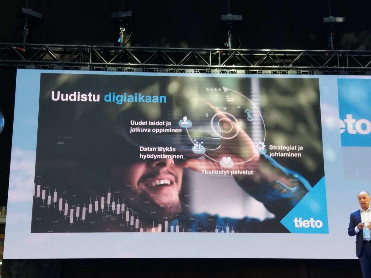 Kimmo Alkion teesi #Tiedonvalo digiajan johtamiseen - 15000 työntekijää tietää paremmin kehityksen kuin johto. Johdon tulee mahdollistaa muutos ja hyödynettävyys