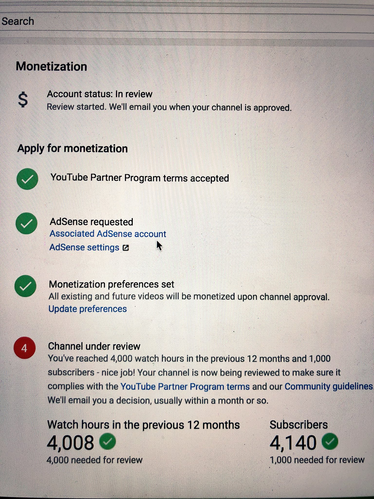 DevourPower on X Extremely proud of this moment. YouTube recently changed their monetization requirements to having over 1 000 subscribers over 4 000 watch hours which is 240 000 watch minutes. Insane...