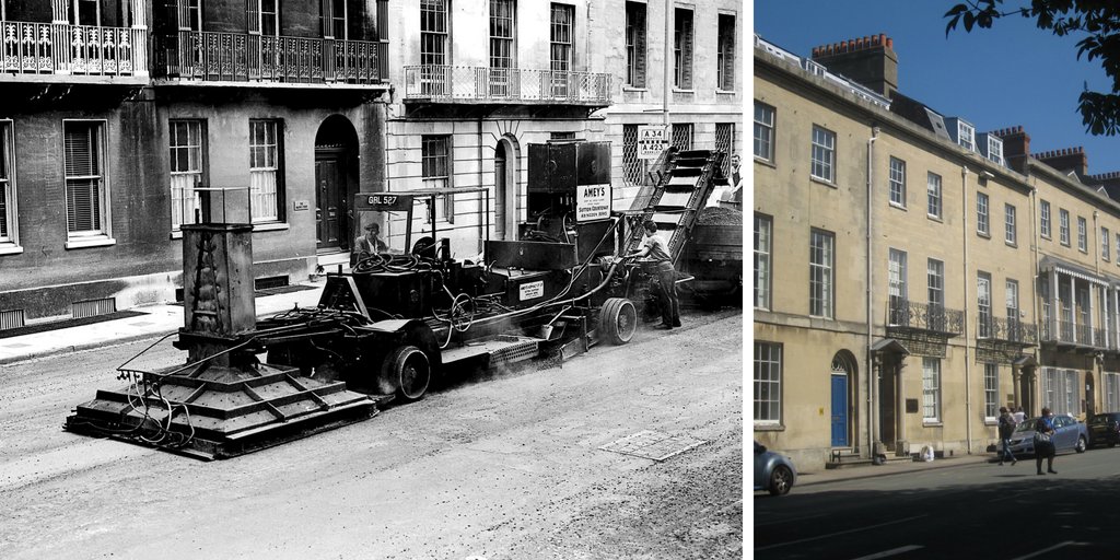 In 1921 William Amey founded the company in Oxford and we undertook different works in the city. For #ThrowBackThursday we're looking at Beaumont Street, where our colleagues were laying the asphalt. It’s funny to see how it's changed. #Vintage #Heritage ow.ly/2hzO30lxAJd