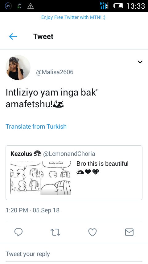KB_KrazyBoy's tweet photo. @Malisa2606 I didn't know you tweet in Turkish 😂 https://t.co/vIL1tyX0Y6