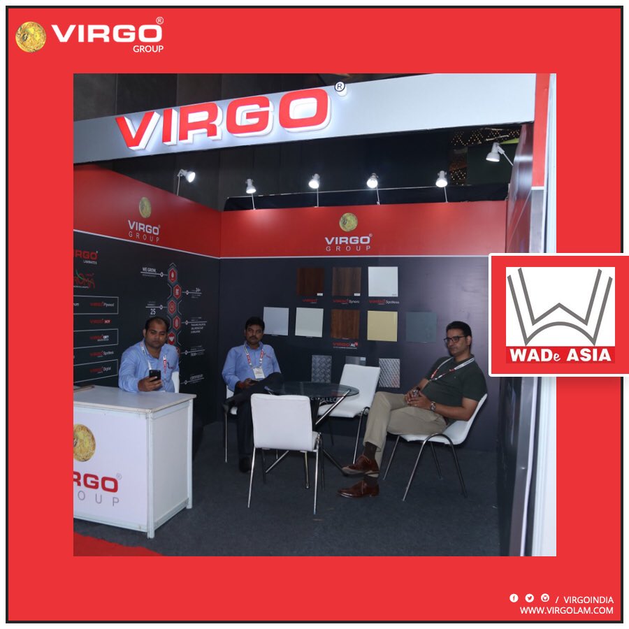 VirgoLaminates's tweet photo. VIRGO showcasing its wide range of products at #WadeAsia 2018
#virgolam #virgogroup #virgoacp #wadeasia2018 #exhibition https://t.co/8yegQP0wfV