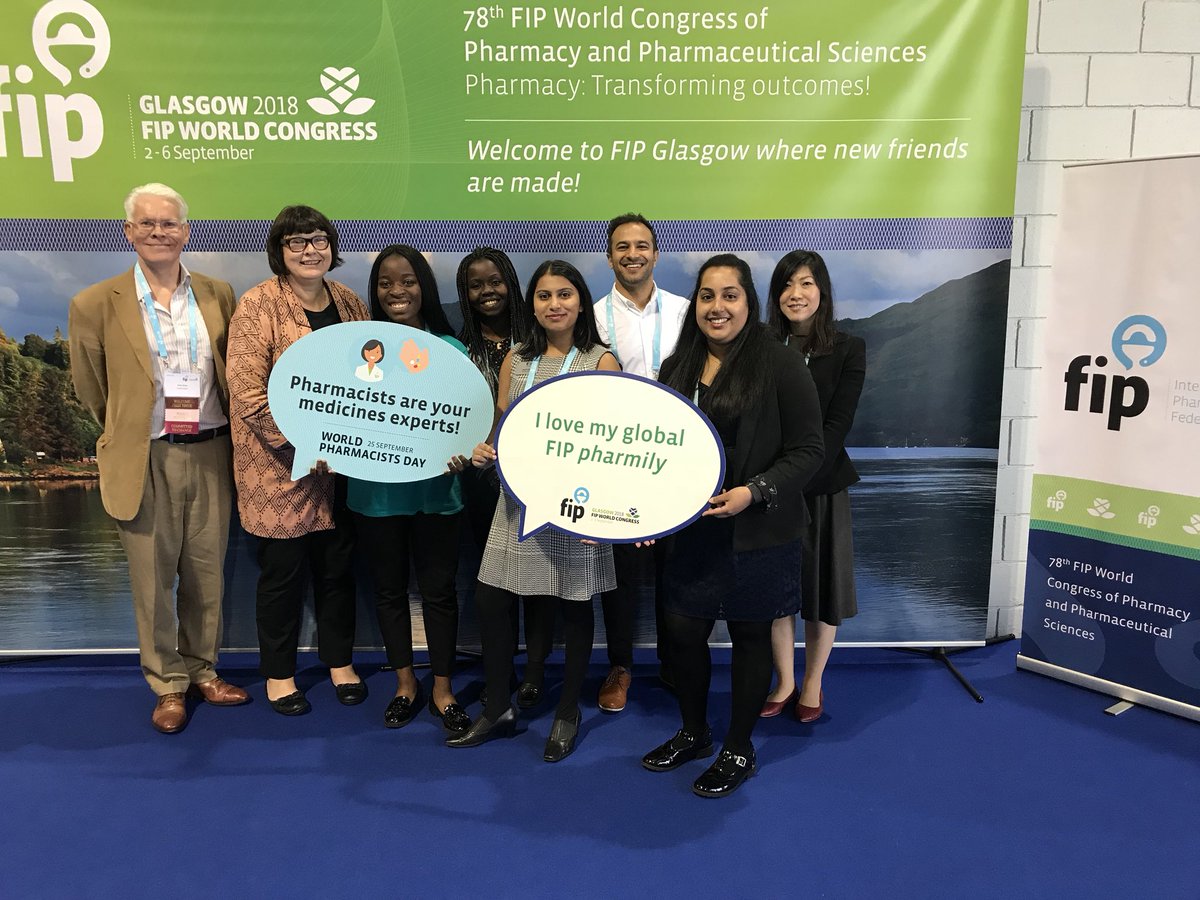 Great to have @UoN_Pharmacy students @FIP_org 2018. Future is in good hands! Thanks to the School for facilitating student attendance 👍🏽 #FIP2018 #UoN