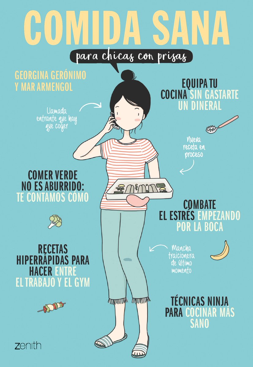 ¿Aún no conoces "Comida sana #ParaChicasConPrisas"? Un libro repleto de consejos e Ilustraciones libres de aceite de palma :) ow.ly/ykKs30lFYk6 <a href="/minibloggers/">Georgina Gerónimo</a> <a href="/mararmengolp/">Mar Armengol Pérez</a>