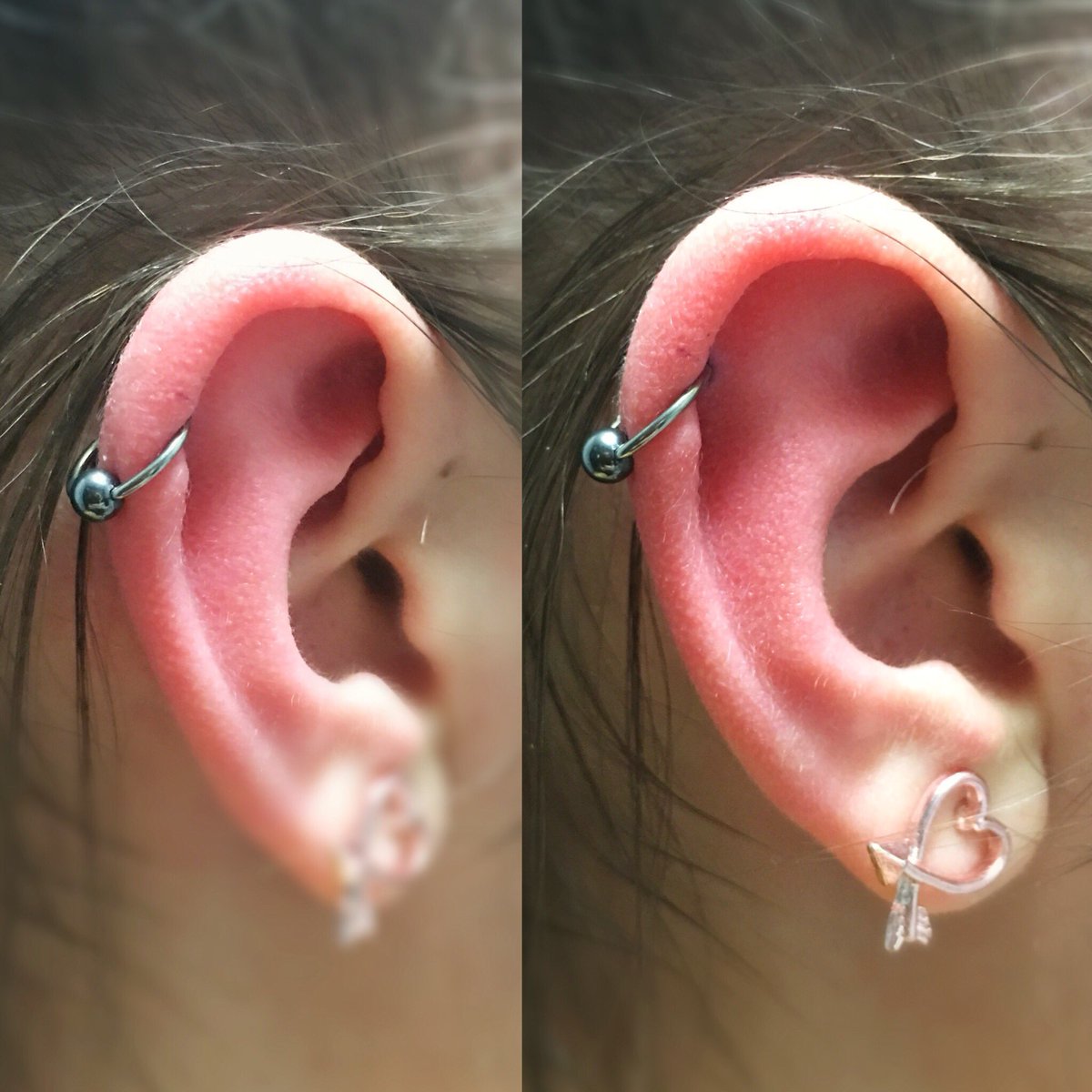 AStepOutThere's tweet photo. An upper #helix #piercing that I did recently using an implant grade #titanium captive bead #microring! β¨ click the following link: https://t.co/5kVZaODcz8 to see the #jewellery that I stock! (Link is also in my bio! β¨) https://t.co/cd71Tjli4g