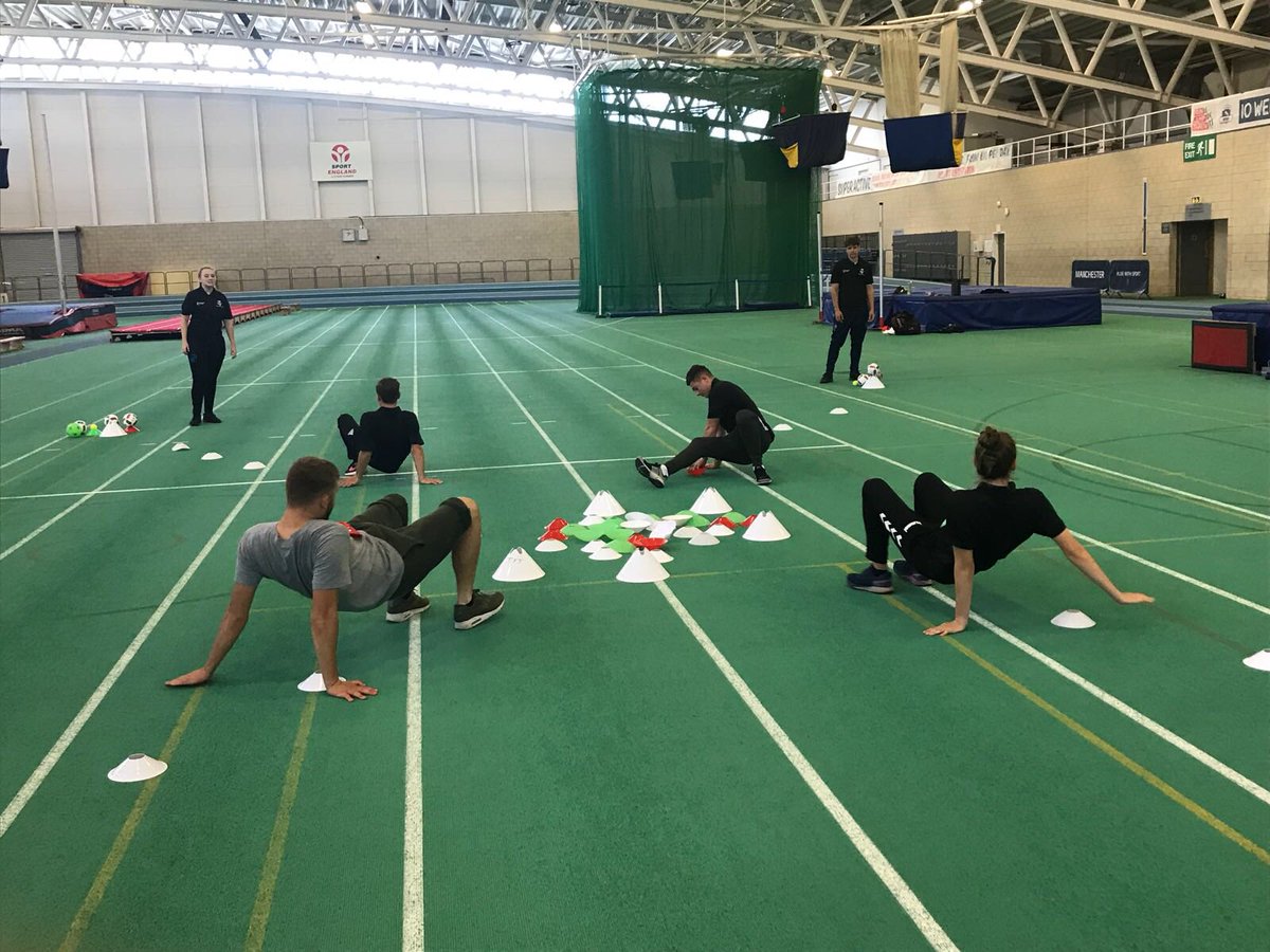 CCTeamMCR's tweet photo. CCMcr apprentices working on an invasion game incorporating core exercises and multi sports https://t.co/nqJJYGXoFZ