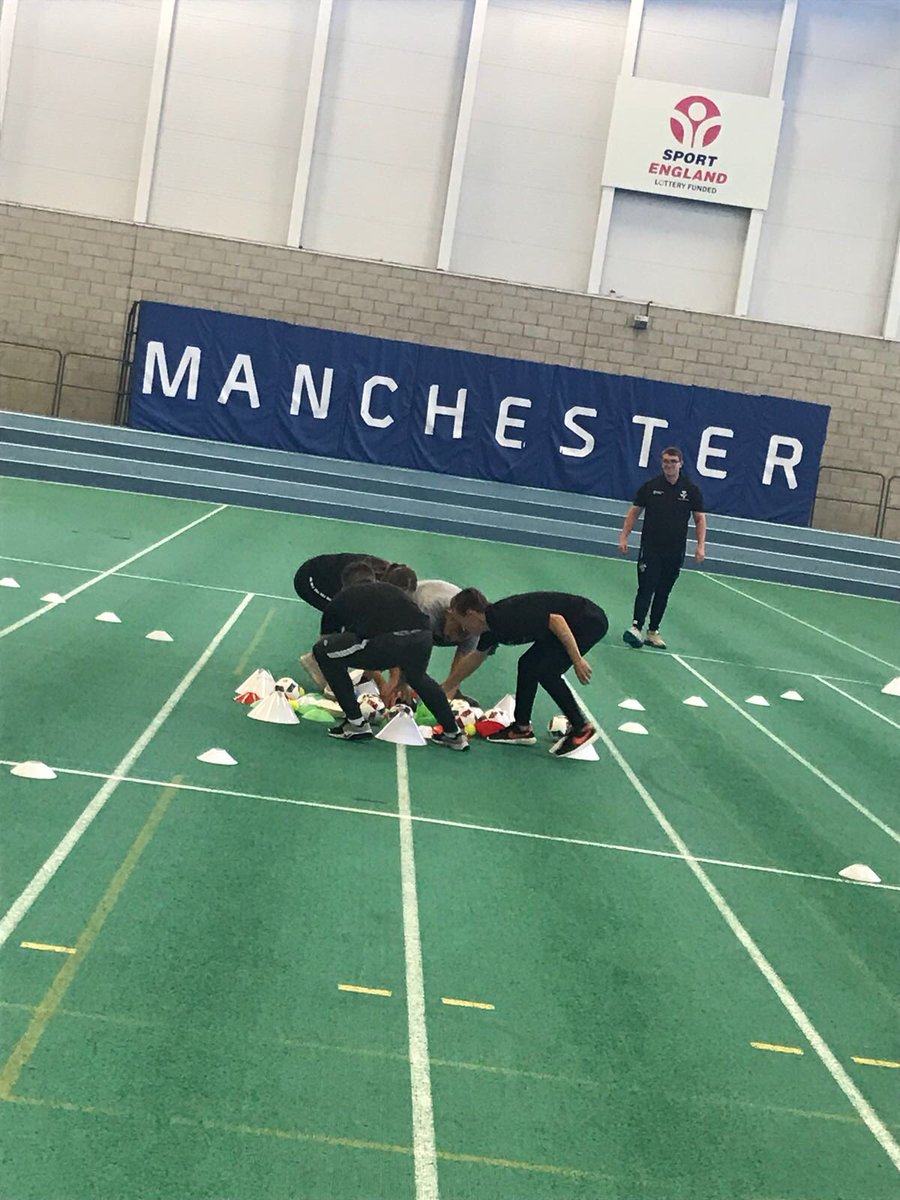 CCTeamMCR's tweet photo. CCMcr apprentices working on an invasion game incorporating core exercises and multi sports https://t.co/nqJJYGXoFZ
