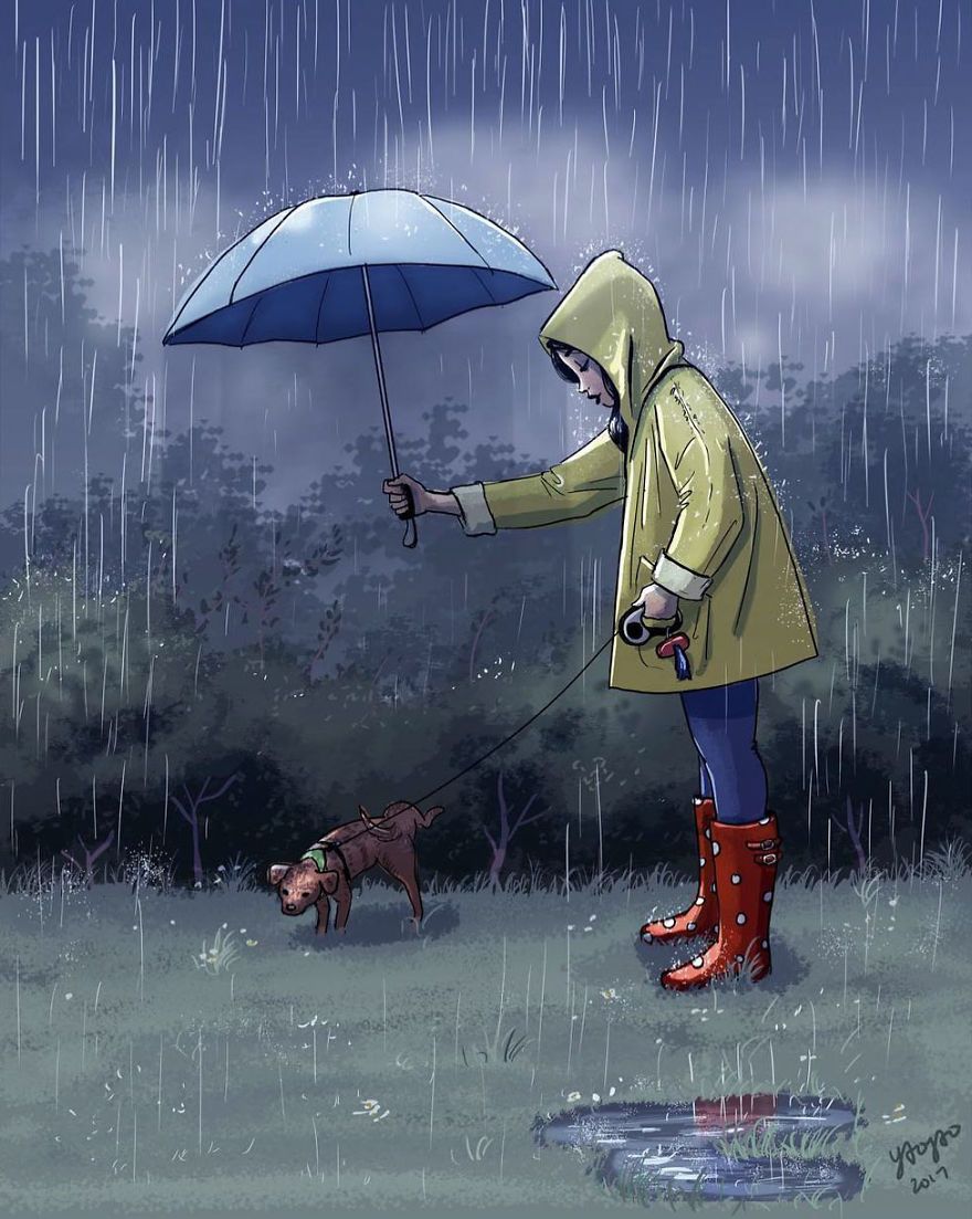 MonoDesignDerby's tweet photo. #Design #Inspiration -- Yaoyao Ma Van As illustrates life with her dog and the pictures are just gorgeous 😊... https://t.co/I13ga00U7w https://t.co/557XKNqXzv