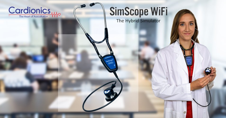 Cardionics_usa's tweet image. The SimScope WiFi Hybrid Simulator™, for real-time standardized patient interaction and assessment. Your auscultation solution for real-time seamless standardized patient interaction and assessment. Learn more: bit.ly/2vW2wff 
#simscope #simulator #simulationeducation