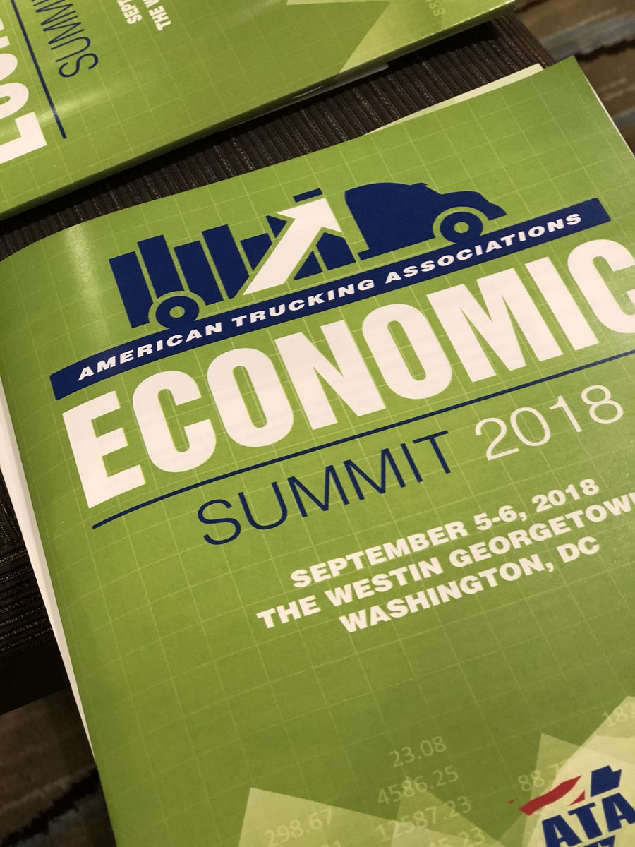 TRUCKINGdotORG's tweet image. Happening this morning - #ATAEconSum18. Looking forward to taking a look at where our economy is heading.