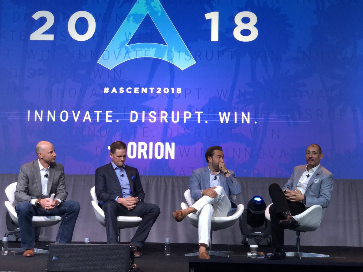 BrookstoneCM's tweet photo. CEO @DeanZayed opening up Day 2 of @orionadvisor #Ascent2018 with a leadership panel https://t.co/6eAQkqBfHf