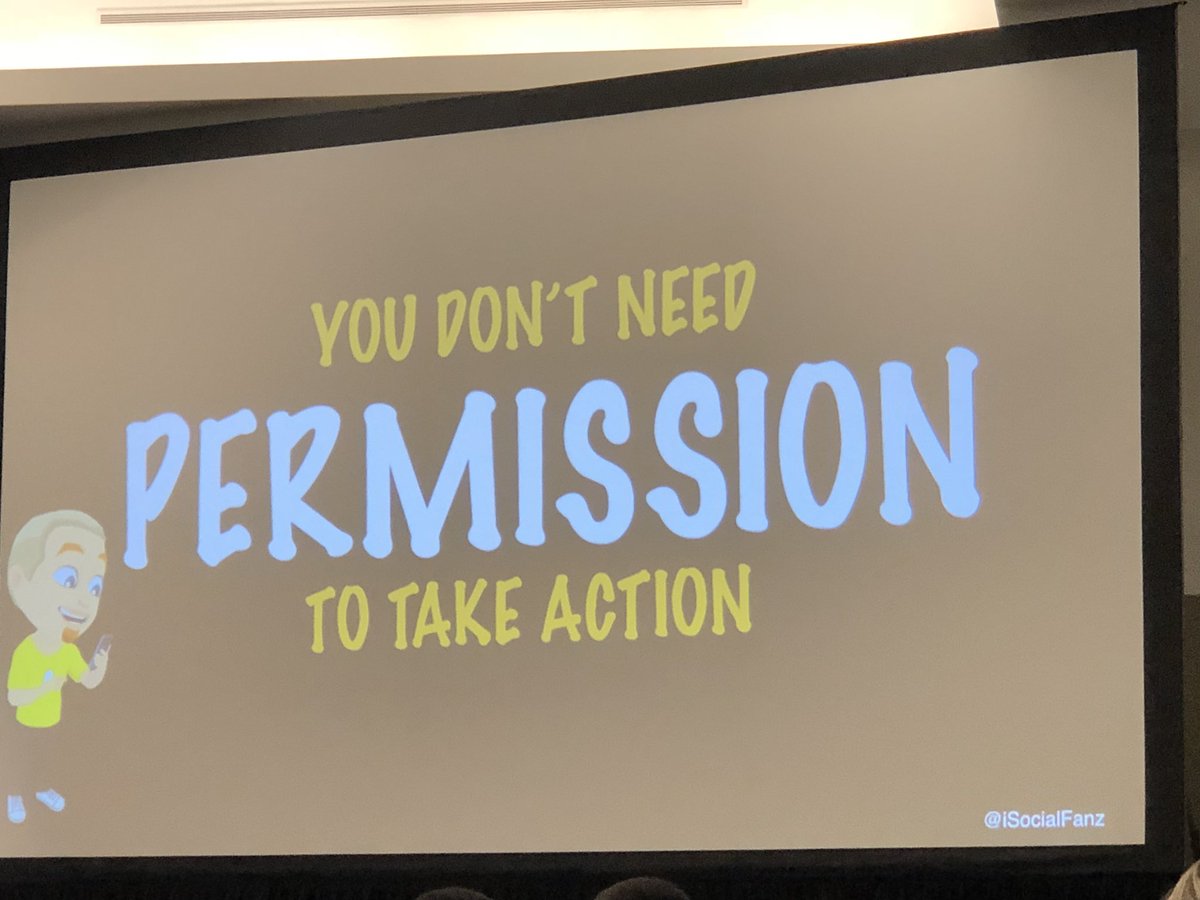 kevinjaquith's tweet photo. “You don’t need to permission to take action.” A reoccurring theme shared throughout #Inbound2018 and a great reminder to push past the fear and take action. #progressoverperfection @bethcomstock @iSocialFanz @HubSpot RT if you agree or have been inspired! 👇 https://t.co/iLYdjLIfNz