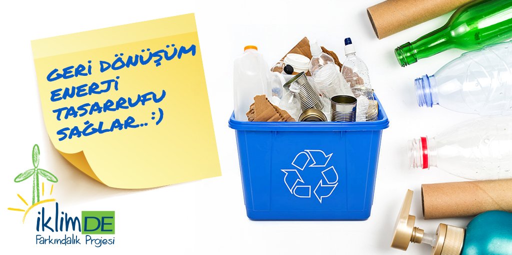 Bir plastik şişenin geri dönüşümü ile kazanılan enerji ile 100 Watt’lık bir ampul 4 saat boyunca kullanılabilir.