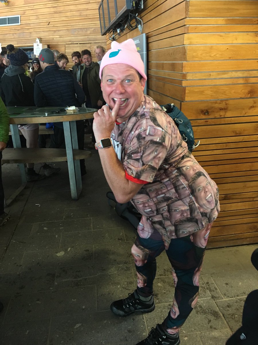 alexjwillis1's tweet photo. Always full of surprises @Simon_Whale Nice change of outfit for the descent 😂 #doitfordom #snexit https://t.co/jOADbLDuUW
