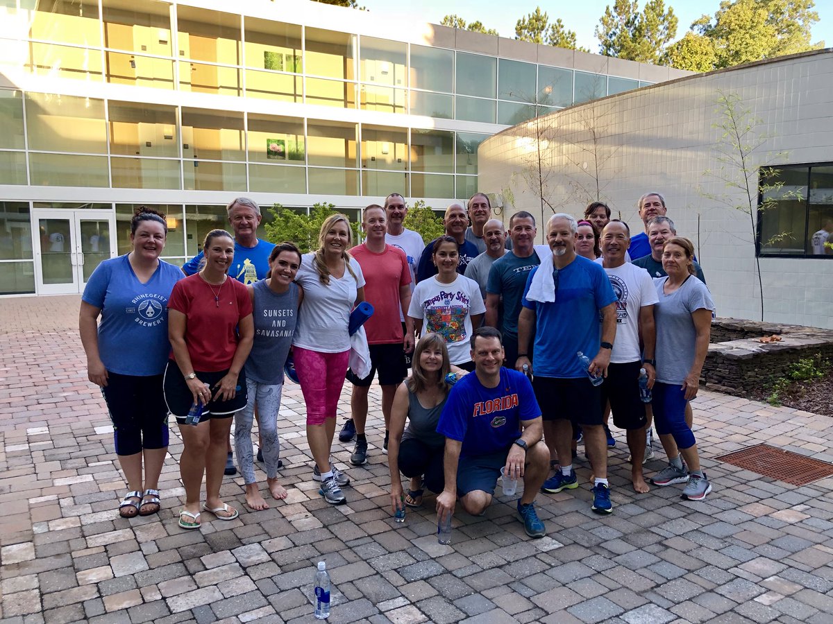 Morning yoga class with my Syngenta colleagues - what a fantastic effort! I’m so proud of you guys. 👏🏼💪🏼☀️