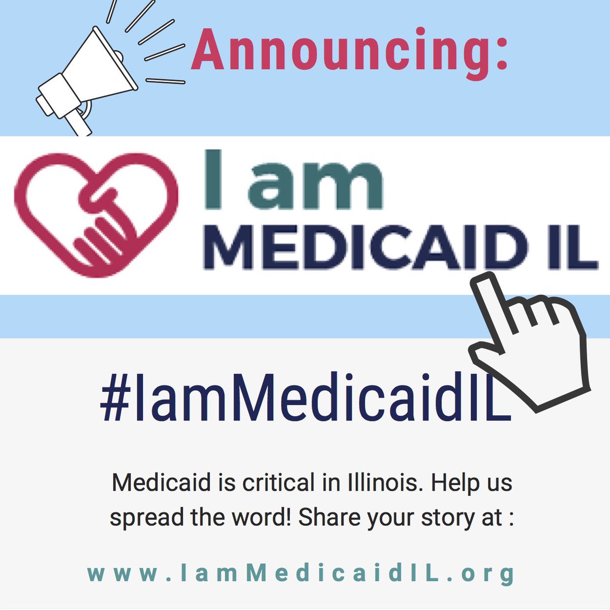 IamMedicaidIL's tweet photo. We are excited to announce a new way to tell the story of Medicaid in IL!!
#IamMedicaidIL >>> Share  YOUR story at https://t.co/rvyqaRLTBb https://t.co/gT9sjGTGsq