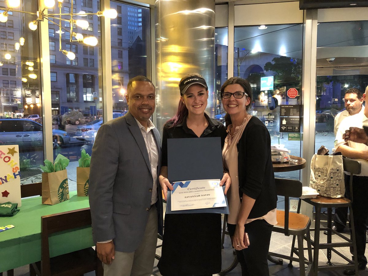 Congratulations to Savannah from @HMSHost Lawn travel plaza for being crowned our WPA barista champion!!!