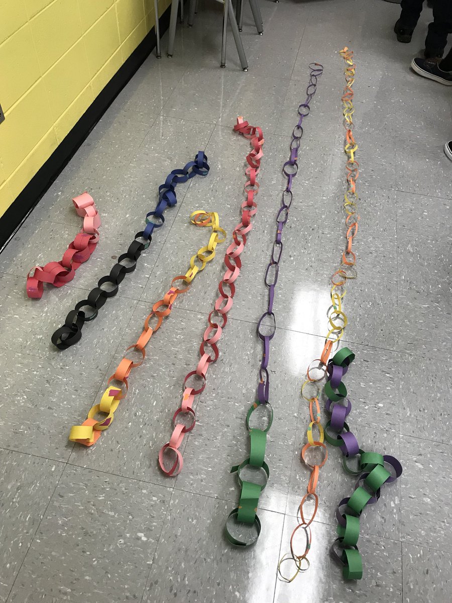 kgerdeshhs's tweet image. Paper Chain Stem Challenge! #modernmath #theregional