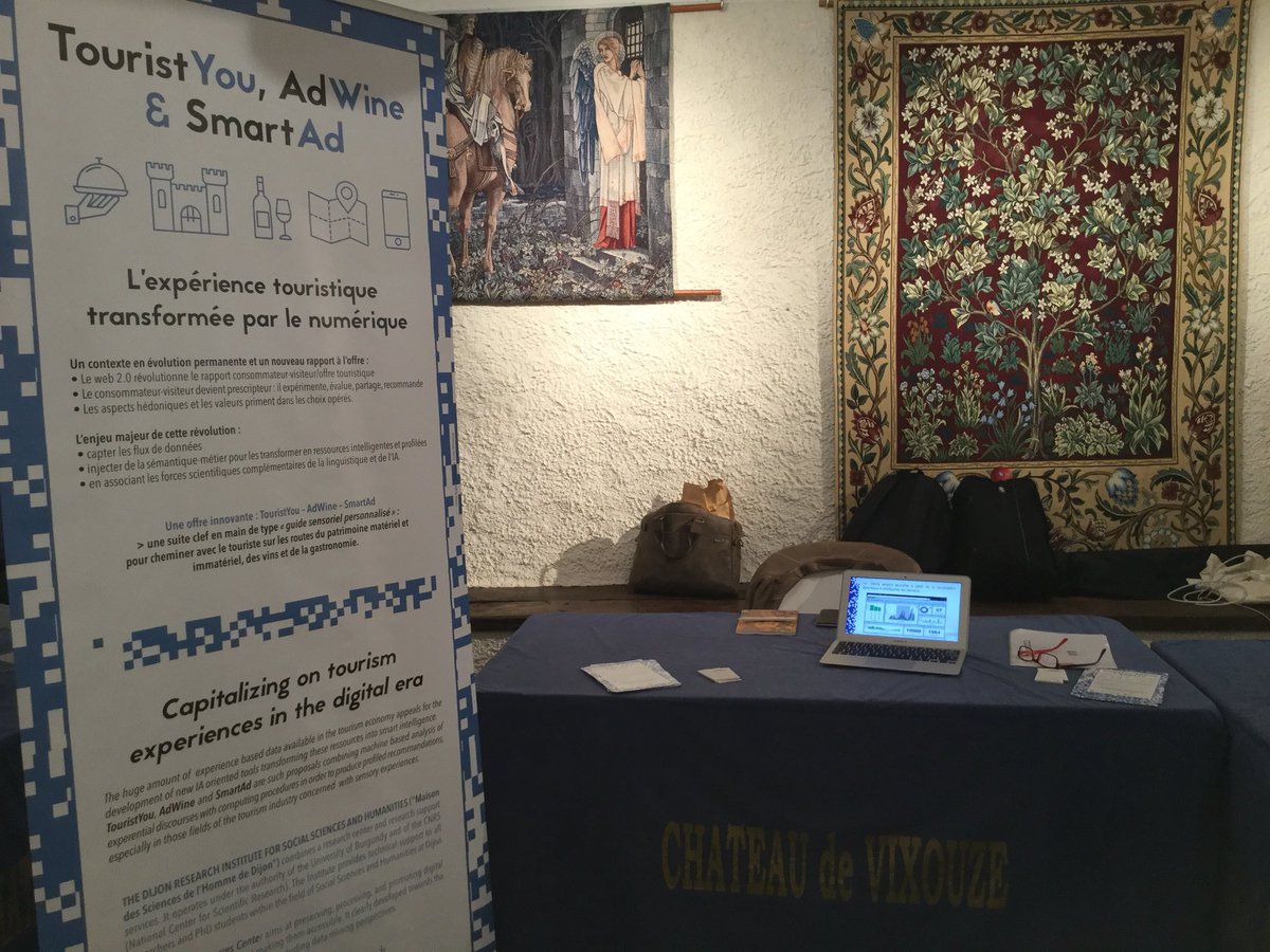 lgautier21's tweet photo. Les projets de @MSHDijon #tourisme et #numerique #oeno #gastro vous attendent aux #eift2018 @LesEITF #touristyou #adwine #smartad #data #semantics https://t.co/KbkLkMo2p6
