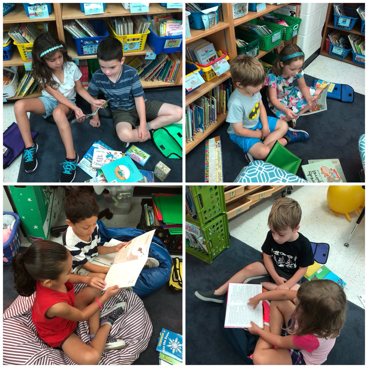 mrsv1stgrade's tweet photo. Sharing with a buddy makes reading even more fun! #1stgrfun #luv2read #FHRES19 #buddyreading https://t.co/fXhdroZYDx