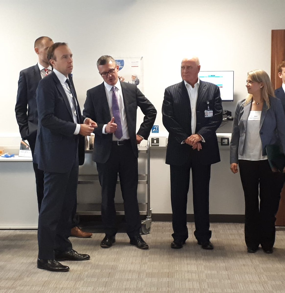 Thanks to @MattHancock for visiting today to see our innovative @SalfordGDE work in action and hearing about the pioneering technology benefitting our patients and staff.