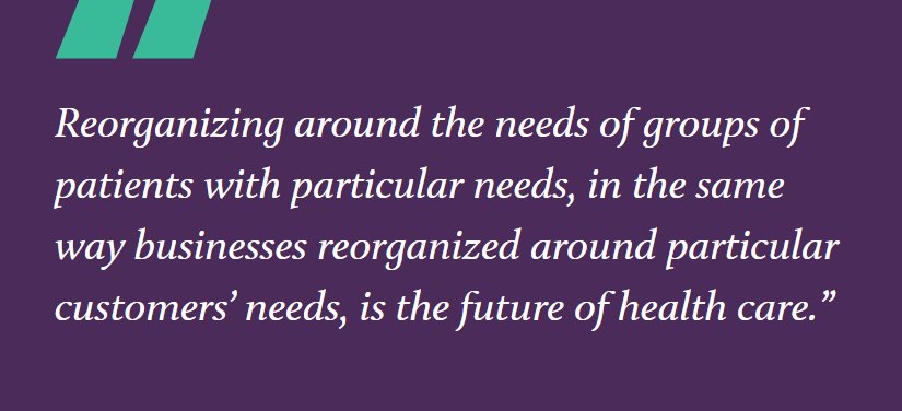 nejmcatalyst's tweet image. Just as there's no such thing as good manufacturing, there's no such thing as good primary care — it depends on how care is tailored to meet needs of patients with a particular medical condition: buff.ly/2wMqcV5 via @MichaelEPorter &amp;amp; @ThomasHLeeMD #teamcare