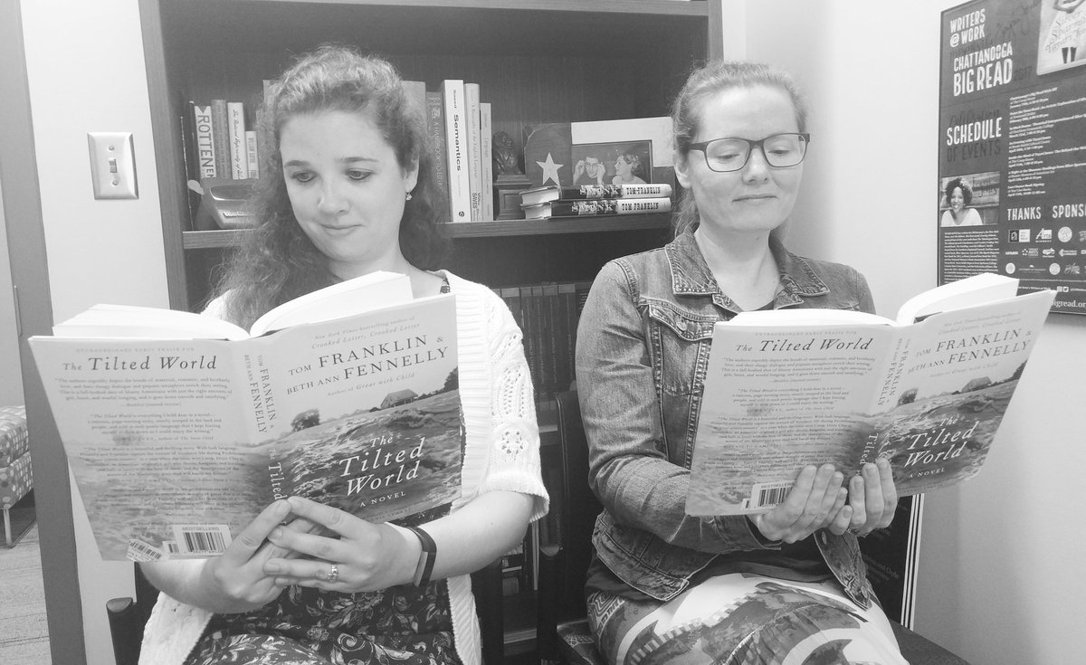 CSWritersatWork's tweet image. It&apos;s #NationalReadABookDay, and we&apos;re reading #TheTiltedWorld, of course! Join us as we prepare for Franklin and Fennelly this April. #CSWritersAtWork