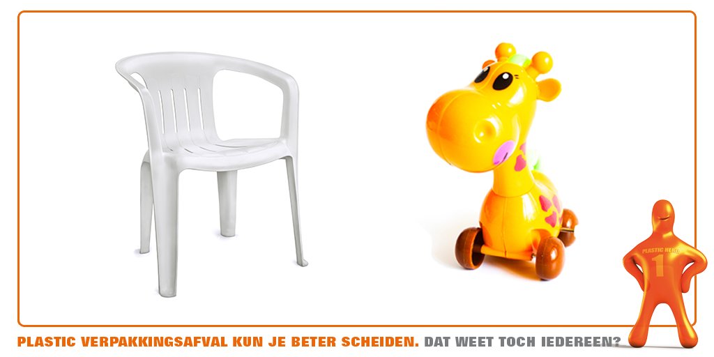 Van jouw gescheiden plastic worden onder andere nieuwe verpakkingen en producten gemaakt, zoals speelgoed en tuinstoelen. Weet jij welke producten nog meer gemaakt worden?