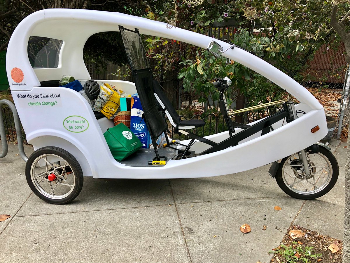 SustainAllLife's tweet photo. Look out for the #SustainingAllLife bike as we #RiseForClimate on Saturday in SF and for the many workshops and events we are running every day next week in the city including at #Sol2Sol @GCAS2018 @CJAOurPower #ClimateJustice https://t.co/UUjWPQ5AnL