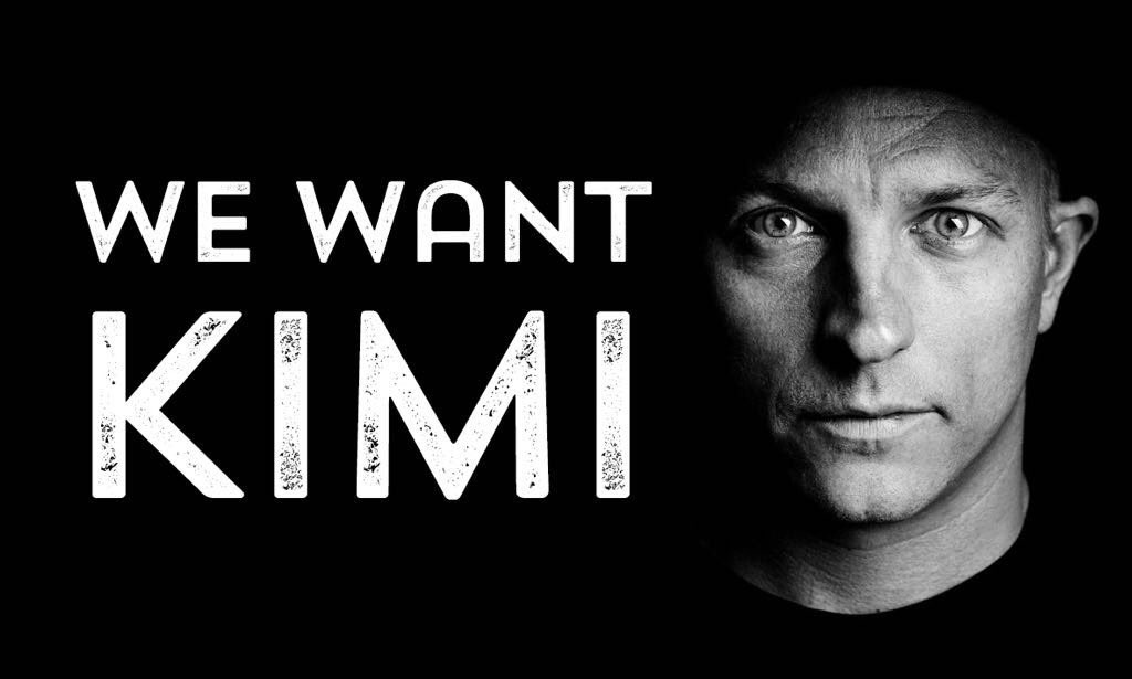 Kimi7iceman's tweet photo. WE WANT KIMI!!! @ScuderiaFerrari https://t.co/vxFqyJx5QB