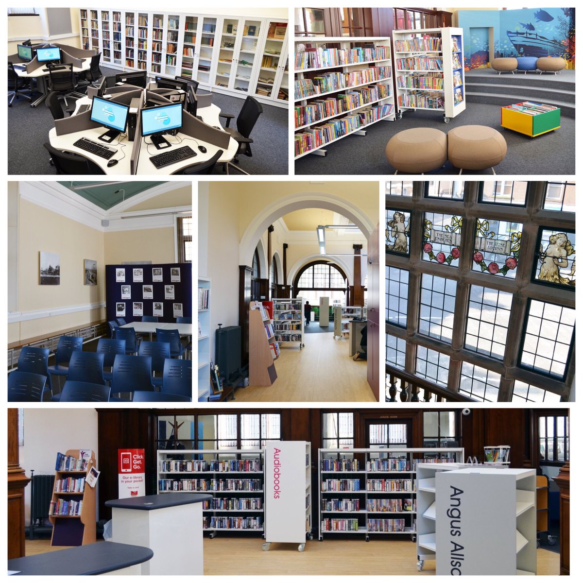 angusalive's tweet photo. #MontroseLibrary Grand Opening Sat 8 Sept 11am author @StuartMacBride to officially open. All welcome! πππ https://t.co/AIOZMDoxvJ