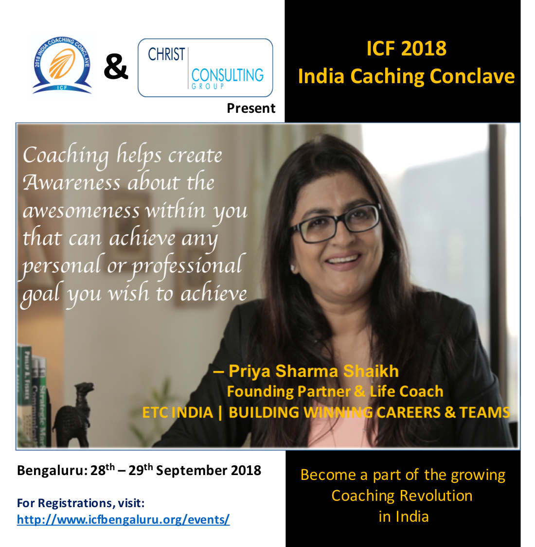 ICF2018India's tweet photo. We welcome you to join us for a powerful, experiential learning with two great days of purposeful conversations, boundless energy, shared learning &amp; great networking.

Don't miss the extended Early Bird Offer! Register Now!! 
https://t.co/0EhiFsAvMR https://t.co/hqOgLoXTEN