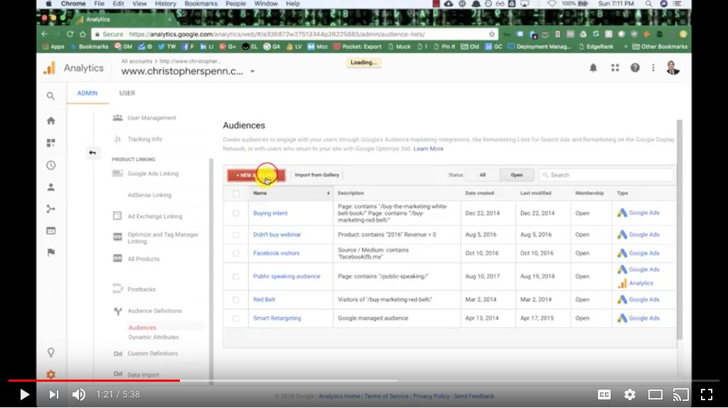 BrookeSellas's tweet image. [VIDEO] How to turn on #SmartLists in your #GoogleAnalytics setup - bit.ly/2Q1Wftf via @cspenn #AI