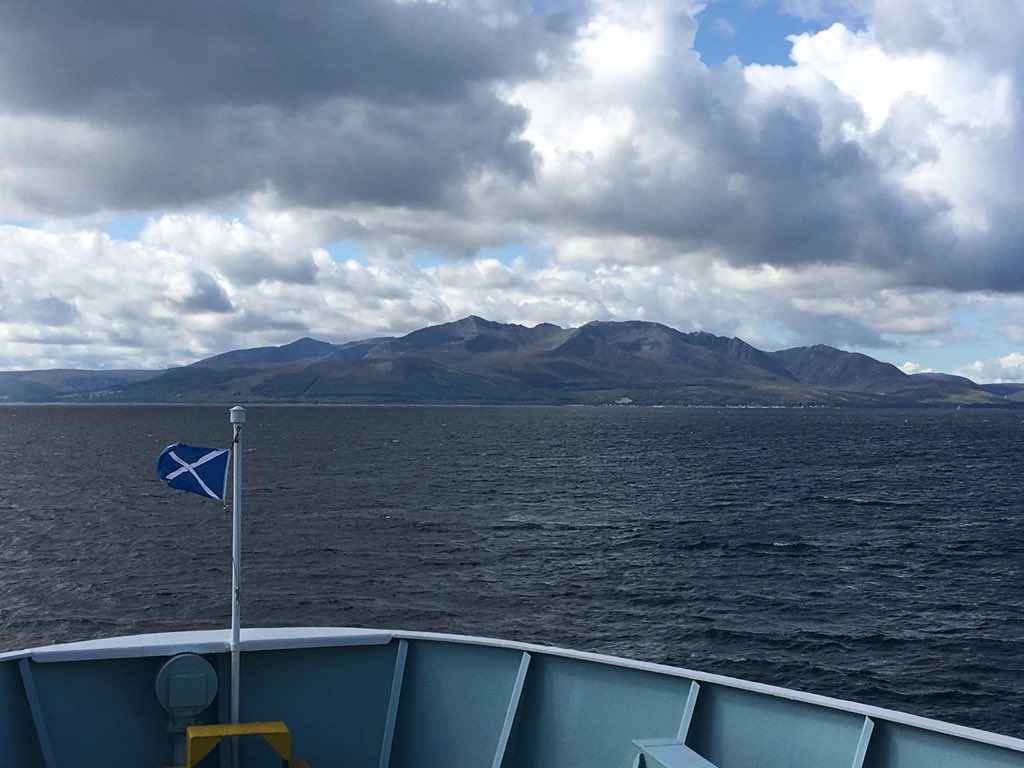 Toadrest1's tweet image. #Calmac great soup as always. Goat fell becons