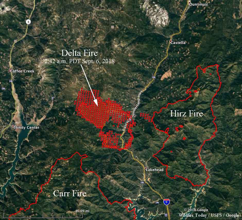 Wildfire Today 🔥 on Twitter "Delta Fire north of Redding burns 15,000