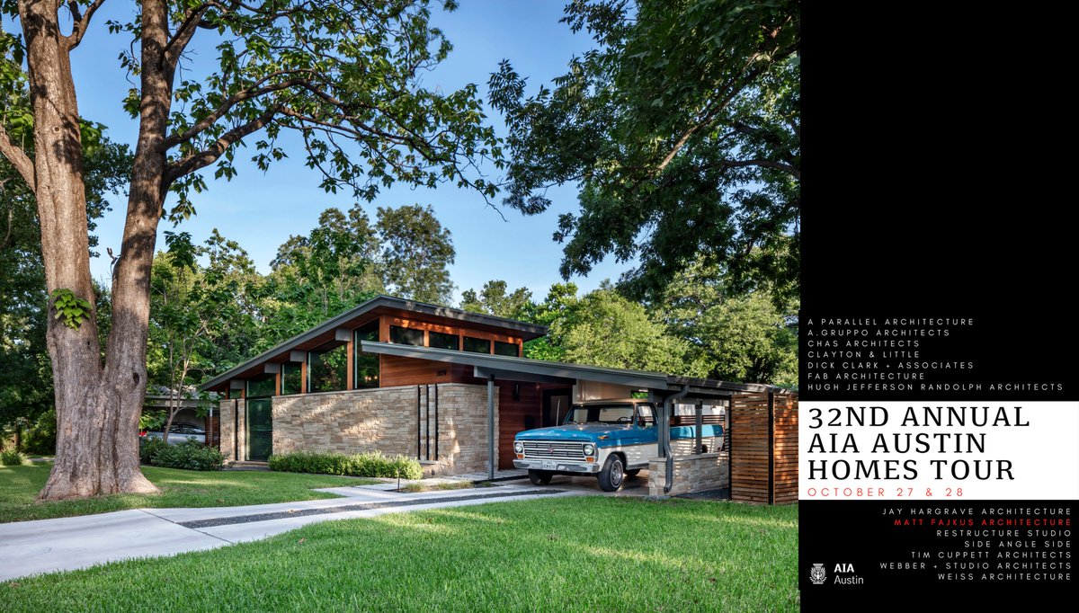 Our Re-Open House was selected to be open to the public at AIA Austin Homes Tour 2018! We’re very honored to be recognized among our esteemed peers in this city and excited to show everyone this house in October! mfarchitecture.com/work-reopen-ho…
