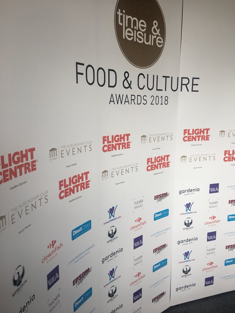 Just a little excited for Monday! Thanks to our brilliant partners for their support. 
#TLFCA
foodandcultureawards.co.uk
<a href="/FlightCentre_UK/">Flight Centre UK</a> <a href="/HurlinghamVenue/">The Hurlingham Club Events</a> <a href="/GardeniaLondon/">Gardenia of London</a> <a href="/EpsomPlayhouse/">Epsom Playhouse</a> <a href="/lovewimbledon/">lovewimbledon</a> <a href="/tuckerimagesuk/">Tucker Images</a> <a href="/ClownfishEvents/">Clownfish Events</a> Lucie White &amp; Co <a href="/WimbledonBrew/">Wimbledon Brewery</a> @DirectColourUK