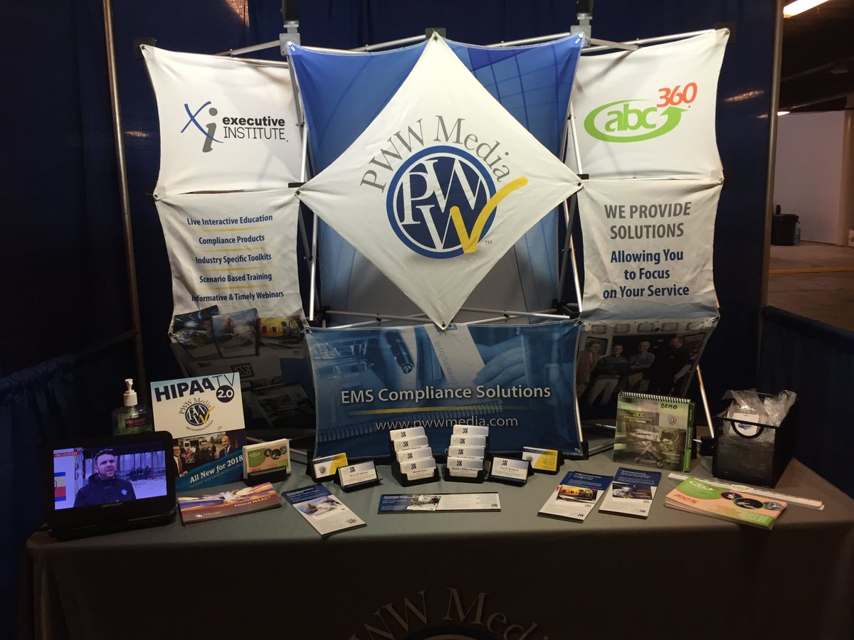 Stop by our booth at the <a href="/PEHSC/">PEHSC</a> PA EMS Conference today or tomorrow to learn more about our #compliance solutions and upcoming <a href="/abc360conf/">abc360 Conference</a>.  #EMS