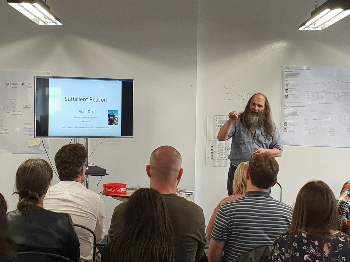 Annaliese88's tweet photo. Amazing talk on 'How do we make the rules and algorithms we use comprehensible?' With @alanjohndix at #HMRCUserResearch https://t.co/LmH4k6ay2a