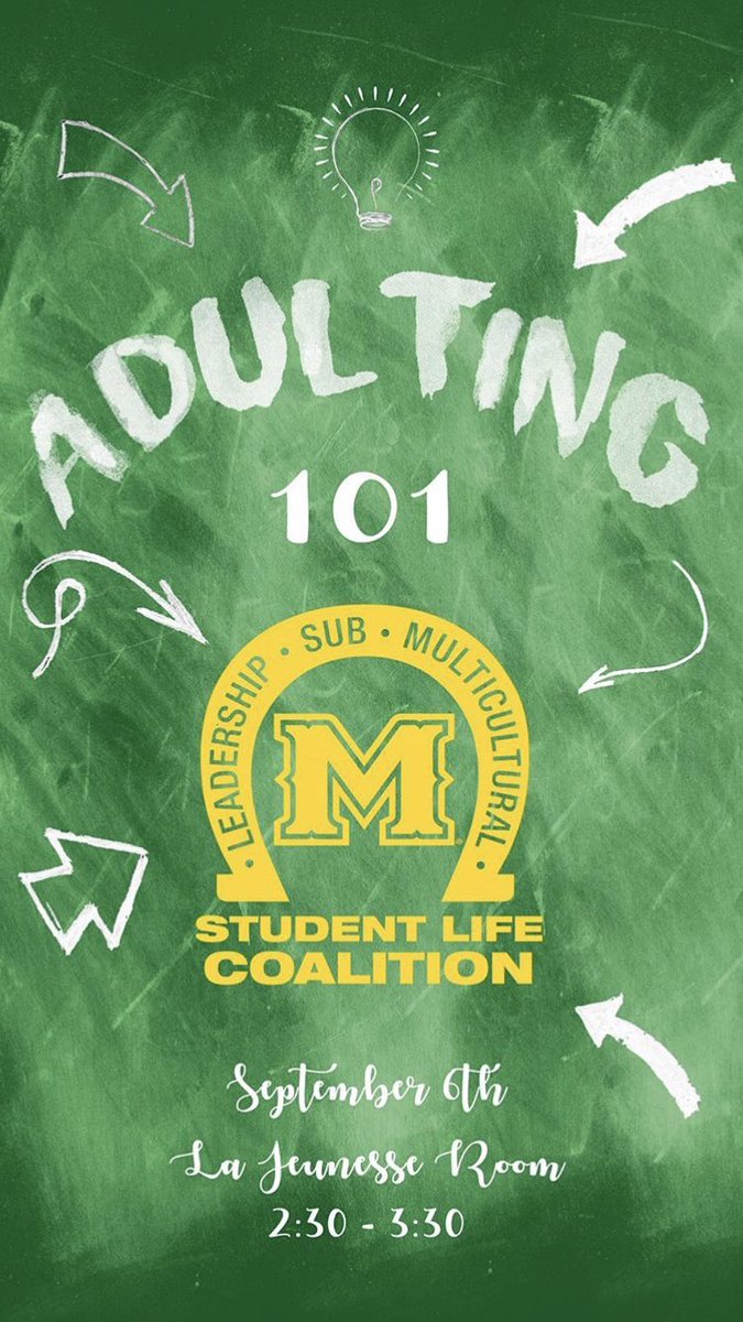 McNeeseSLCo's tweet image. Come learn from some of our officers on how to adult! Today at 2:30!