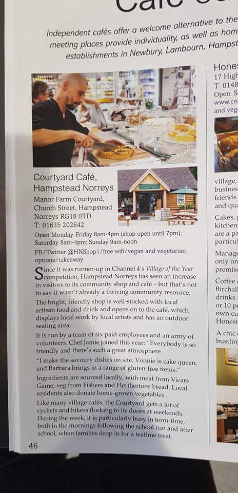 Lovely review for Hampstead Norreys Cafe... <a href="/hampsteadncs/">HN Community Shop</a>