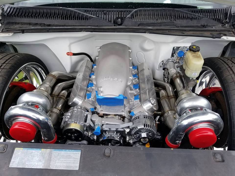 SummitRacing's tweet photo. Its's #EngineThursday! Tim shared with us his twin-turbo GM LS2. Comment below with your engine. https://t.co/zRokNSJKf3